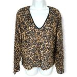 Max Mara | 10 | Vagare Designer Silk Animal Print Top Made in Italy | NWT $645 Black Photo 1