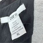 Bar III  Vintage Tribal Pattern Mixed Media Peplum Hem Sleeveless Top Teal Black Photo 9