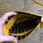 Tignanello Crossbody Bag Womens Yellow Leather Wallet Messenger Purse Photo 4