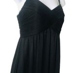 BHLDN Anthropologie  black maxi gown spaghettis‎ straps dress size S Photo 6