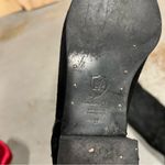 Massimo Dutti  Black Suede Almond Toe Riding Boots Size 37 GUC Photo 1