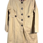 Babystyle Maternity Khaki Trench Coat Jacket Size S NWT Tan Photo 0