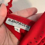 Rampage Sleeveless Slip Dress Red Glitter Dots Photo 8