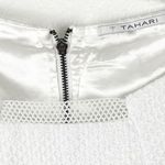 T Tahari Maylin White Lined Sleeveless Exposed Back Zipper Dress, Size 2 Photo 11