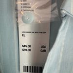 Urban Outfitters  Blue Party Girl Cotton- Blend Button Down Sleevless Shirt Photo 6