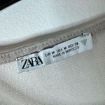 ZARA  COMBINATION TULLE bodycon DRESS GRAY MINK medium Photo 3