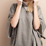 Boutique Easel Shimmer Caped Hoodie Poncho NEW Photo 0