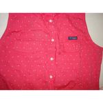 Columbia NWT New Womens Pink Blue Dot Dress PFG M Slits Pockets Cotton Rod Logo Photo 3