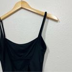 Oscar de la Renta  Black Cherry Blossom Embroidered One Piece Swim Photo 10