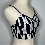 PINK - Victoria's Secret PINK VICTORIA’S SECRET Ultimate Unlined Bralette XS Black White Graphic Photo 3