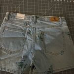 Butterfly Print Women's Denim Shorts Blue Size undefined Photo 8