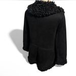 Sam Edelman  Black Teddy Jacket with faux fur Trim Photo 3
