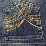 Rue 21  Womens Denim Blue Jeans Mid Rise Boot Cut Stretch Size 3 4 Short Photo 5