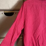 Habitat  art to wear crinkle button down blouse Photo 5