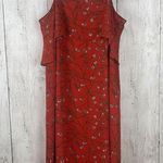 Tabitha Webb Dress Size 4 Red Daisy Sun Floral Slip Bloomcore Festival Flowy Photo 0