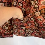 Villager by Liz Claiborne Floral Print Tapestry Single Breasted Blazer Size 16 Brown Photo 4