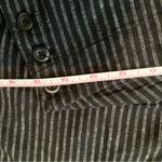 Sundance Black and White Pinstripe Linen Blend Pants Button Side Size 4 Photo 8