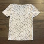 Loft  Floral Ribbed Short Sleeve Tee - Size S Photo 1