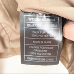 Jack by BB Dakota JACK Brown Faux Leather Shearling Cardigan Vest Sz S Photo 2