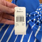 Raisin's  Shore Thing Macrame-Back Tankini Swim Top White Blue‎ Juniors M NWT Photo 3