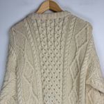 Thomas Keeling Wool Fisherman Sweater Cardigan Sz XL Chunky Hand Knit Photo 12