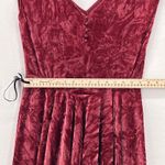 Silence + Noise Y2K Asymmetrical Velvet Dress Wine Red Large Photo 10
