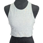 Outdoor Voices  Move Free Heather Grey Crop Top Cutout Activewear Medium Photo 0