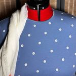 Christopher & Banks Christoper & Banks 3/4 Slv. Cornflower Bl. Tee with White Sand Dollar Print Photo 0