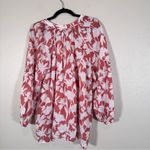 Caslon  Pink White Floral Boho Blouse Womens 2X Casual Lightweight Pullover Top Photo 5