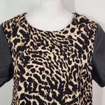 Telluride Clothing Company Leopard Print Blouse NWT Size Small Leopard Top Black Photo 3