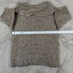 Chico's Sequin Cowl Neck Sweater Sparkly Knit Pullover Top Neutral Size 1 Photo 1