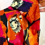 Ted Baker Winx Poppy Print Ruffle Sleeve Shift Exposed Zip Dress Sz 4/6 Photo 3