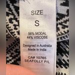 Seafolly Australia Women's Small Sleeveless Black White Tribal Boho Maxi Dress Photo 6
