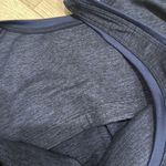 Terez BNWT  TLC Crop Top in Heather Navy Blue Size L Photo 4