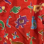 Hunt Club Vintage 80s Oversized Abstract Animal Print Shirt Photo 3