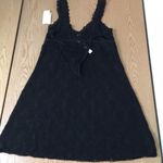 New Inner Secrets Lacey 2pc Sheer Chemise Pj Nightie with Thong Size Small Black Photo 3