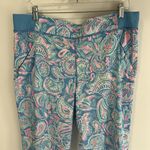 Lilly Pulitzer Luxletic Runaround Pants Zanzibar Blue Fish Kiss Photo 5