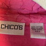  Jacket‎ Women's Size Large Stars Swirls Pink Chicos 2 Photo 2