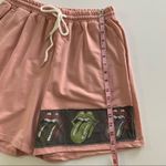 Via Penny Lane Reworked Apparel | The Rolling Stones Pink Graphic Shorts Large Photo 2