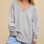 Aerie  Downtime V-Neck Sweatshirt sz M Photo 0
