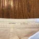 Old Navy  high rise O.G. Straight white cuffed denim shorts 8 Photo 4
