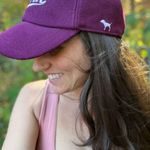 PINK - Victoria's Secret Victoria's Secret PINK Logo Wool Baseball Cap Maroon And White Logo Photo 5