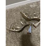 AQUA Gold Strappy Heels Size 7 NWOT Photo 7
