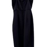 Princess Polly sz 4 black Aero Asymmetrical One Shoulder knit Midi Sheath dress Photo 2