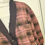 We The Free NWT  People Womens Cardi Plaid‎ Tunic Shirt Jacket Shacket Small Photo 2