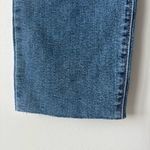 Levi's Levi’s Wedgie Straight Jeans Medium Wash Denim High Waist Raw Hem Photo 5