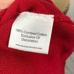 Hanna Andersson Red Cardigan Button Front Black Removable Collar Womens Small Photo 7