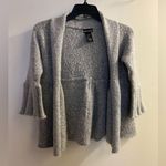 Wet Seal Womens Gray Grey Fleece Open Cardigan Sweater S Small Photo 0