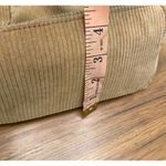 Y2K Academia Preppy Back to School Corduroy Brown Messenger Bag Full Zip Closure Photo 8