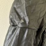 Milly  Black Faux Leather Puffer Jacket Photo 12